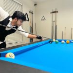 Dallas, Texas native RJ TRICKSHOT demonstrates a trick-shot pool talent that is absolutely amazing.