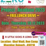 Zero Foundation, Free Lunch Drive, Kharghar,